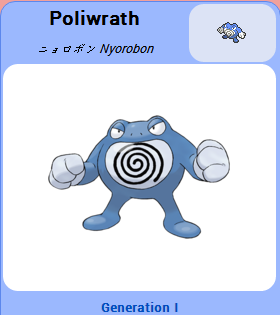 Pokémon GO::Items : Poliwhirl-NO.061