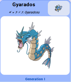 Pokémon GO::Items : Gyarados-NO.130