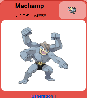 Pokémon GO::Items : Machamp-NO.068