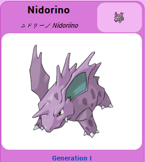 Pokémon GO::Items : Nidorino-NO.033