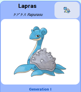 Pokémon GO::Items : Lapras-NO.131