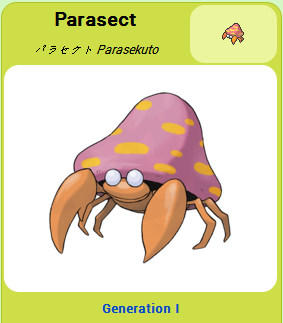 Pokémon GO::Items : Parasect-NO.047