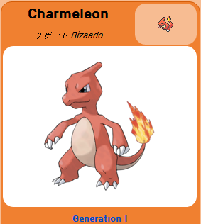Pokémon GO::Items : Charmeleon-NO.005