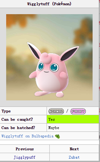 Pokémon GO::Items : Wigglytuff-NO.040