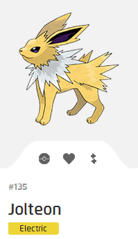 Pokémon GO::Items : Jolteon-NO.135 - IV 90%+