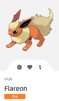 Pokémon GO::Items : Flareon-NO.136 - IV 90%+