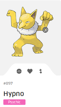 Pokémon GO::Items : Hypno-NO.097 - IV 90%+