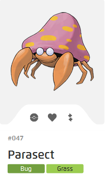 Pokémon GO::Items : Parasect-NO.047 - IV 95%+