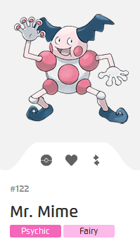 Pokémon GO::Items : Mr. Mime-NO.122 - IV 95%+