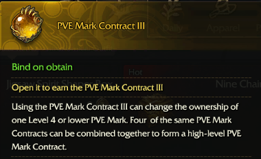 Revelation Online::Items : PVE Mark Contract III*10
