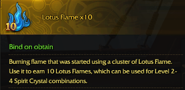 Revelation Online::Items : Lotus Flame*100