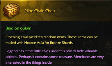 ::Items : Nine Chain Chest*10