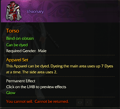 ::Items : Visionary(Male eternal)