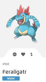 Pokémon GO::Items : Feraligatr-NO.160