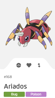 Pokémon GO::Items : Ariados-NO.168