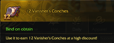 ::Items : 12 Vanisher Conches*10