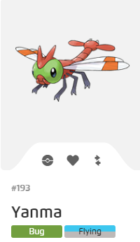 Pokémon GO::Items : Yanma-NO.193