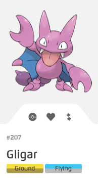 Pokémon GO::Items : Gligar-NO.207