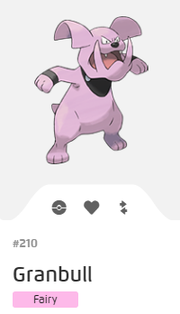 Pokémon GO::Items : Granbull-NO.210