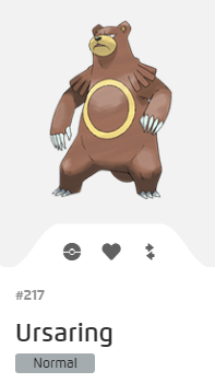 Pokémon GO::Items : Ursaring-NO.217