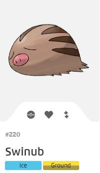 Pokémon GO::Items : Swinub-NO.220= 4 Abra CANDY