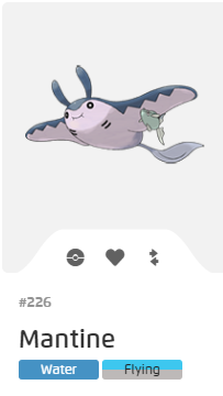 Pokémon GO::Items : Mantine-NO.226