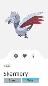 Pokémon GO::Items : Skarmory-NO.227
