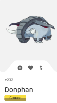 Pokémon GO::Items : Donphan-NO.232