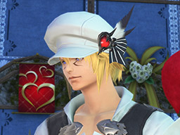 FFXIV::Items : Black-feathered Flat Hat
