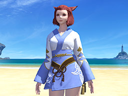 FFXIV::Items : Blue Lady's Yukata