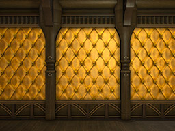 FFXIV::Items : Three Golden Upholstered Interior Walls