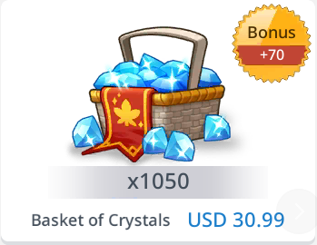 MapleStory M ::Items : Basket of Crystals 1050