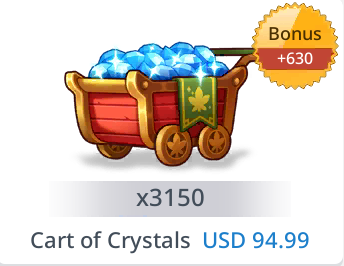 MapleStory M ::Items : Cart of Crystals 3150