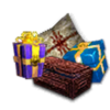 Guild Wars::Items : Time to Sell my House (100 Royal Gifts/250 Hero Boxes/200GoTT/57th Bday Presents/10 Wintersday Grab Bag