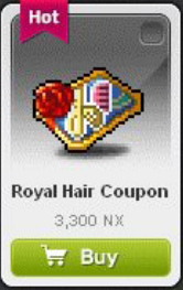 Maple Story::Items : Royal Hair Coupon