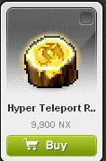 Maple Story::Items : Hyper Teleport Rock 7 days