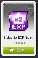 Maple Story::Items : 1-day 2x EXP Special Coupon