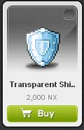 Maple Story::Items : Transparent Shield*5