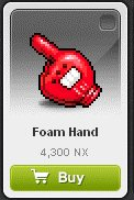 Maple Story::Items : Foam Hand