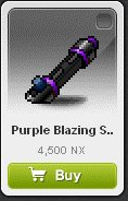 Maple Story::Items : Purple Blazing Sword
