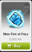 Maple Story::Items : Blue Fist of Fury
