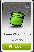 Maple Story::Items : Green Wash Cloth