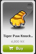 Maple Story::Items : Tiger Paw Knuckle