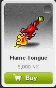 Maple Story::Items : Flame Tongue