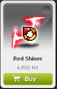 Maple Story::Items : Red Shiner