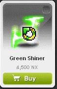 Maple Story::Items : Green Shiner