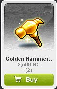 Maple Story::Items : Golden Hammer 100% Coupon*2