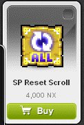 Maple Story::Items : SP Reset Scroll*2