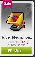 Maple Story::Items : Super Megaphone*5