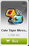 Maple Story::Items : Cute Tiger Messenger*5